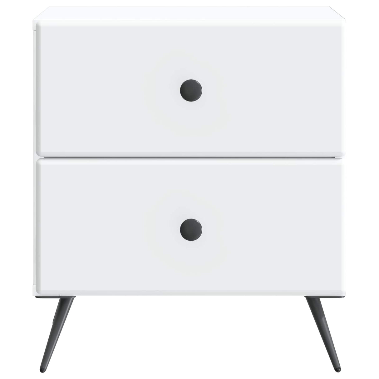 Bedside Cabinet White 43 x 34.5 x 47.5 cm Engineered Wood