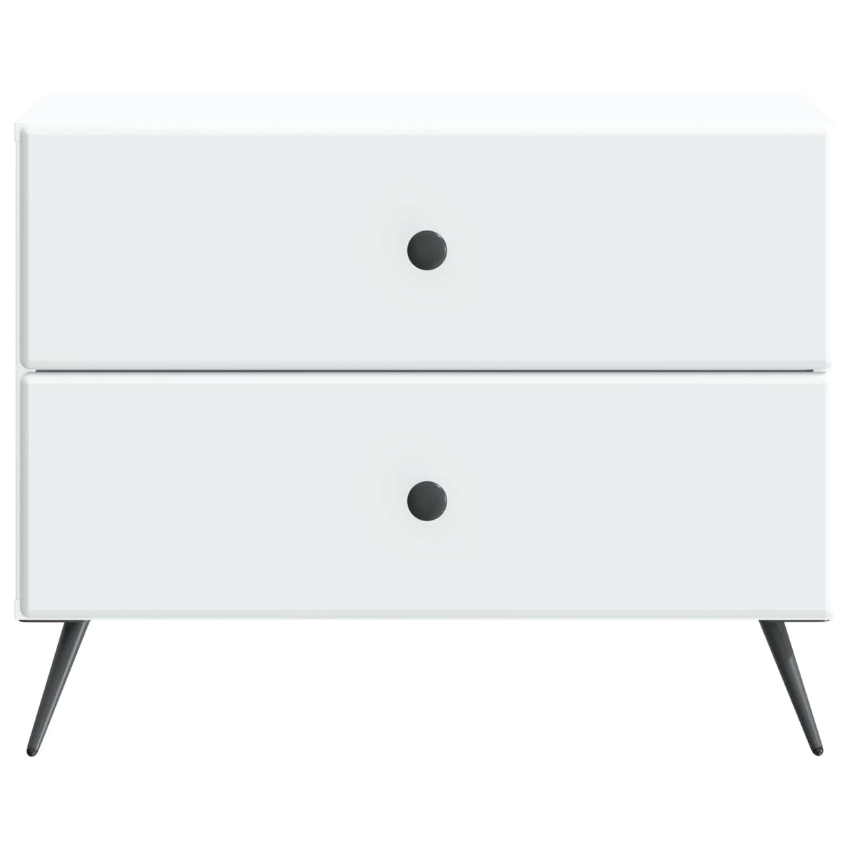 Bedside Cabinet White 62 x 34.5 x 47.5 cm Engineered Wood