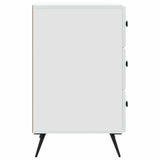 Bedside Cabinet White 43 x 41 x 66.5 cm Engineered Wood - Rear View
