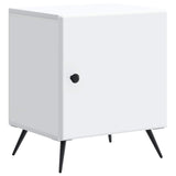Bedside Cabinet White 43 x 34.5 x 50 cm Engineered Wood