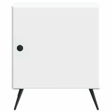 Bedside Cabinet White 43 x 34.5 x 50 cm Engineered Wood