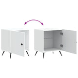Bedside Cabinet White 43 x 34.5 x 50 cm Engineered Wood - Extra Image