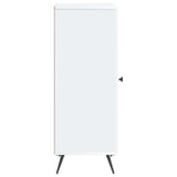 Sideboard White 33 x 34.5 x 90 cm Engineered Wood - Close-Up Angle
