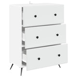 Drawer Cabinet White 66 x 34.5 x 90 cm Engineered Wood