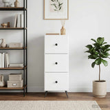 Drawer Cabinet White 33 x 34.5 x 90 cm Engineered Wood - Top-Down View