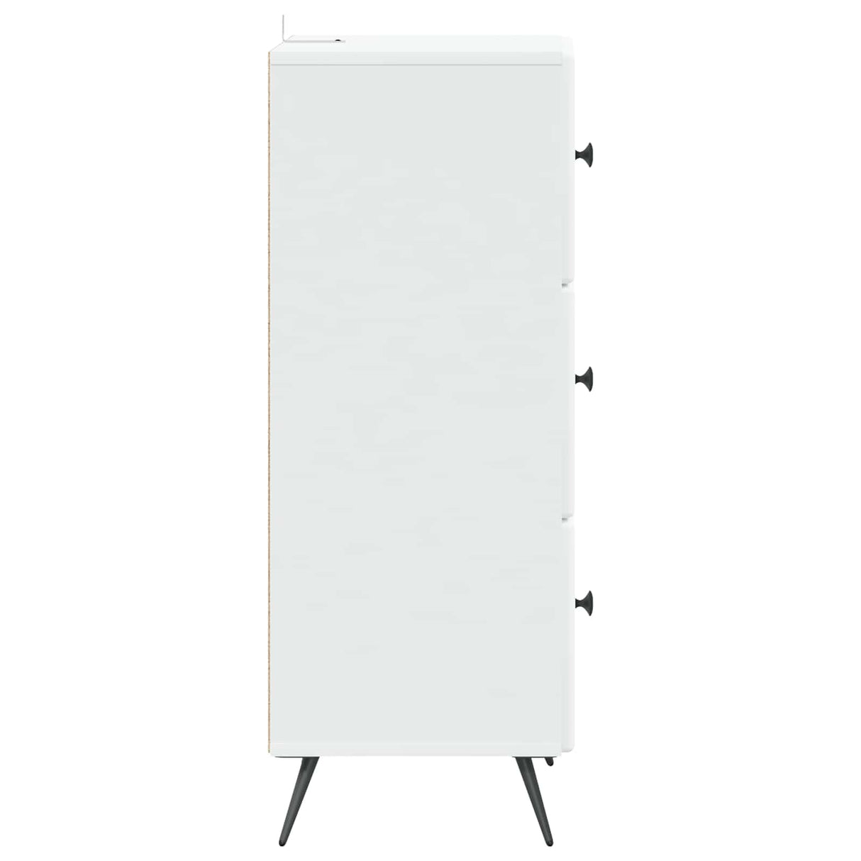 Drawer Cabinet White 33 x 34.5 x 90 cm Engineered Wood
