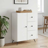 Sideboard with Drawer White 66 x 34.5 x 90 cm Engineered Wood
