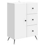 Sideboard with Drawer White 66 x 34.5 x 90 cm Engineered Wood - Front View