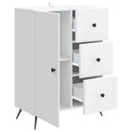 Sideboard White 66 x 34.5 x 90 cm Engineered Wood