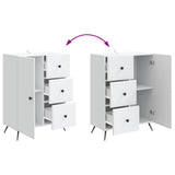 Sideboard with Drawer White 66 x 34.5 x 90 cm Engineered Wood - Extra Image