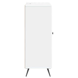 Sideboard with Drawer White 66 x 34.5 x 90 cm Engineered Wood - Close-Up Angle