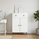 Sideboard with Drawer White 66 x 34.5 x 90 cm Engineered Wood