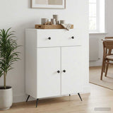 Sideboard with Drawer White 66 x 34.5 x 90 cm Engineered Wood
