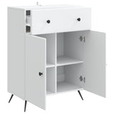 Sideboard with Drawer White 66 x 34.5 x 90 cm Engineered Wood - 45-Degree Angle