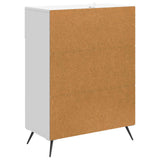 Sideboard with Drawer White 66 x 34.5 x 90 cm Engineered Wood - Low Angle