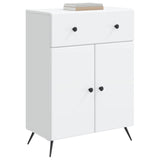Sideboard with Drawer White 66 x 34.5 x 90 cm Engineered Wood - Side View