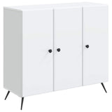 Sideboard White 89 x 34.5 x 80 cm Engineered Wood - Front View