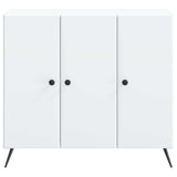 Sideboard White 89 x 34.5 x 80 cm Engineered Wood - Rear View