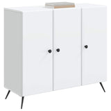 Sideboard White 89 x 34.5 x 80 cm Engineered Wood - Side View