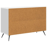 Sideboard with Drawer White 89 x 34.5 x 60 cm Engineered Wood - Low Angle