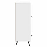 Sideboard with Drawer White 66 x 34.5 x 95 cm Engineered Wood - Rear View