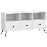TV Cabinet with Drawer White 102 x 34.5 x 50 cm Engineered Wood - Front View