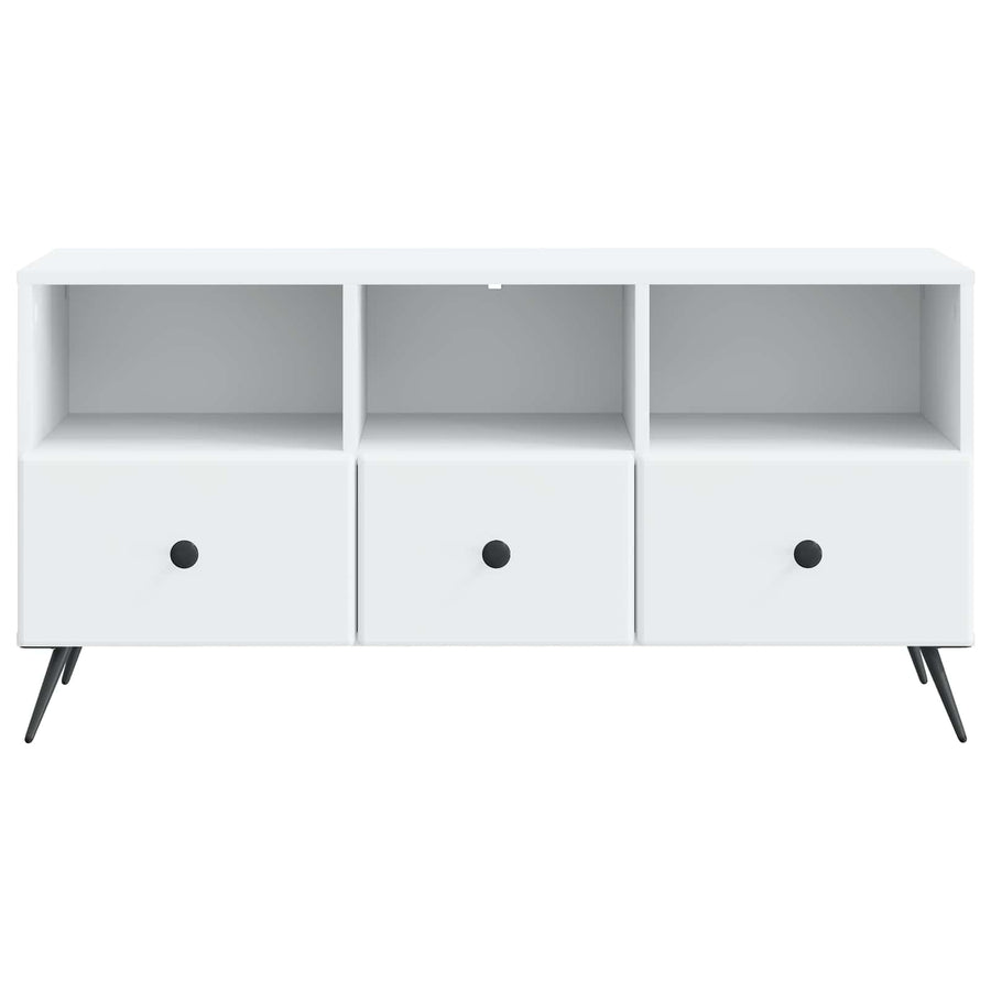 TV Cabinet with Drawer White 102 x 34.5 x 50 cm Engineered Wood