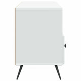 TV Cabinet with Drawer White 102 x 34.5 x 50 cm Engineered Wood - Close-Up Angle