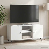 TV Cabinet White 102 x 34.5 x 50 cm Engineered Wood