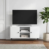TV Cabinet White 102 x 34.5 x 50 cm Engineered Wood - Top-Down View