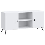 TV Cabinet White 102 x 34.5 x 50 cm Engineered Wood - Front View