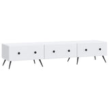 TV Cabinet with Drawer White 147 x 34.5 x 30 cm Engineered Wood