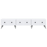 TV Cabinet with Drawer White 147 x 34.5 x 30 cm Engineered Wood