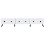 TV Cabinet with Drawer White 147 x 34.5 x 30 cm Engineered Wood