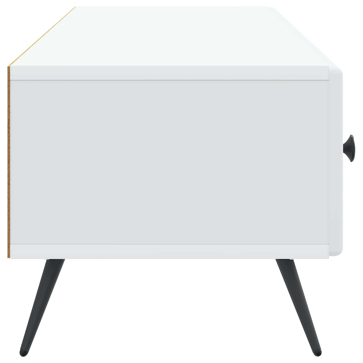 TV Cabinet with Drawer White 147 x 34.5 x 30 cm Engineered Wood
