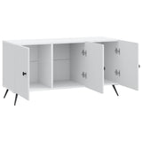 TV Cabinet White 99 x 34.5 x 50 cm Engineered Wood - 45-Degree Angle