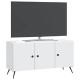 TV Cabinet White 99 x 34.5 x 50 cm Engineered Wood - Side View
