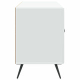 TV Cabinet White 99 x 34.5 x 50 cm Engineered Wood - Close-Up Angle