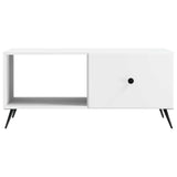 Coffee Table White 90 x 50 x 40 cm Engineered Wood