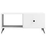 Coffee Table White 90 x 50 x 40 cm Engineered Wood