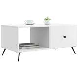Coffee Table White 90 x 50 x 40 cm Engineered Wood