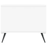Coffee Table White 90 x 50 x 40 cm Engineered Wood - Rear View