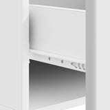 Coffee Table with Drawer White 49 x 50 x 40 cm Engineered Wood