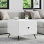 Coffee Table with Drawer White 49 x 50 x 40 cm Engineered Wood