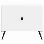 Coffee Table with Drawer White 49 x 50 x 40 cm Engineered Wood