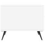 Coffee Table with Drawer White 49 x 50 x 40 cm Engineered Wood