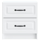 Bedside Cabinet White 43 x 34.5 x 44.5 cm Engineered Wood