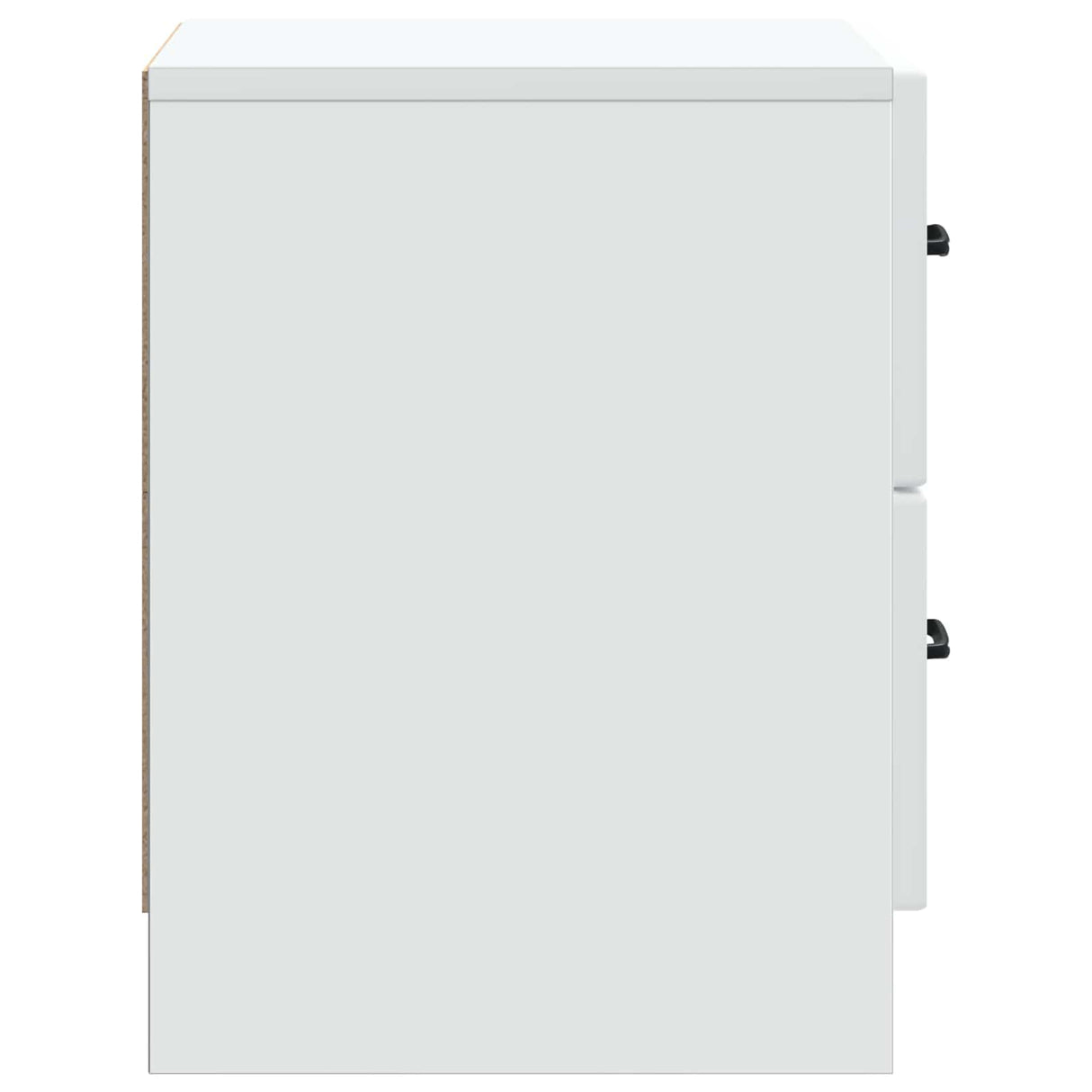 Bedside Cabinet White 43 x 34.5 x 44.5 cm Engineered Wood