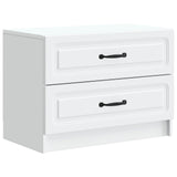 Bedside Cabinet White 62 x 34.5 x 44.5 cm Engineered Wood