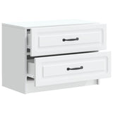 Bedside Cabinet White 62 x 34.5 x 44.5 cm Engineered Wood